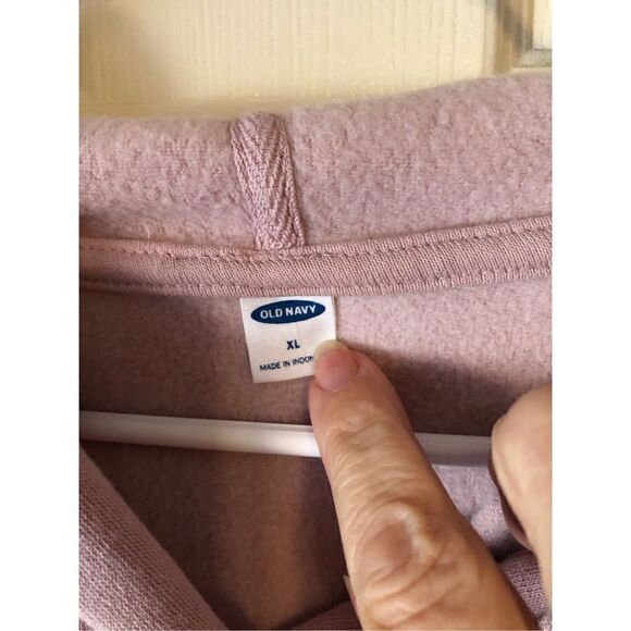 Old Navy Lt Pink Hoodie XL - Picture 9 of 12